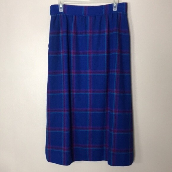 Vintage Pendleton miss pleated 100% pure wool skirt made in USA size 14 - Picture 8 of 13